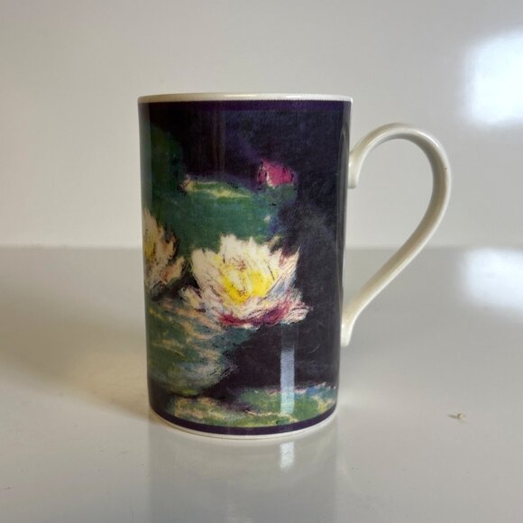 Dunoon Stoneware Cup Claude Monet Water Lilies Bone China Mug Made in Scotland - Picture 1 of 6